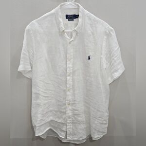 Polo Ralph Lauren Mens Short-Sleeve Linen Shirt - Size Medium
